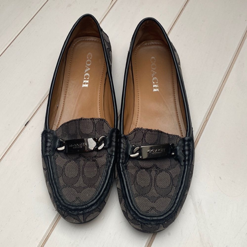 Coach Black and Brown Loafers